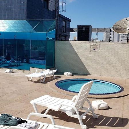 Flat Completo Novo A 350M Da Praia Com Piscina São Vicente Exterior foto