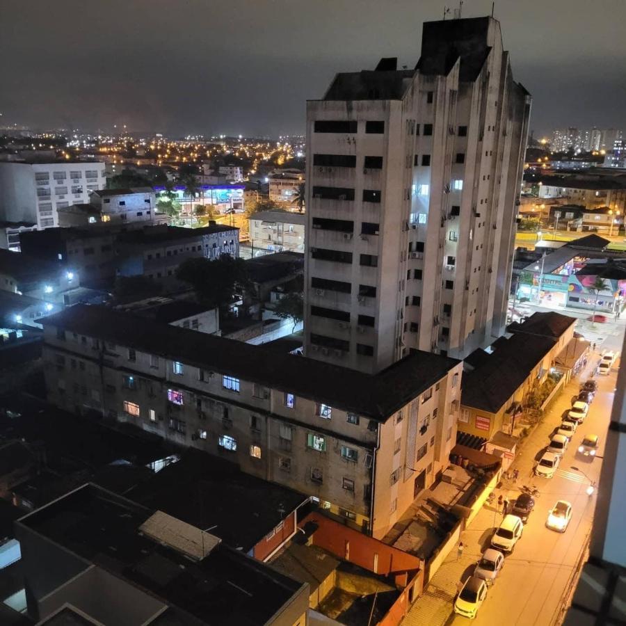 Flat Completo Novo A 350M Da Praia Com Piscina São Vicente Exterior foto